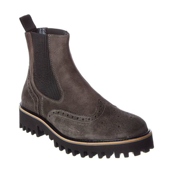 KARL LAGERFELD Other - Karl Lagerfeld Wingtip Suede Chelsea Boot, Grey